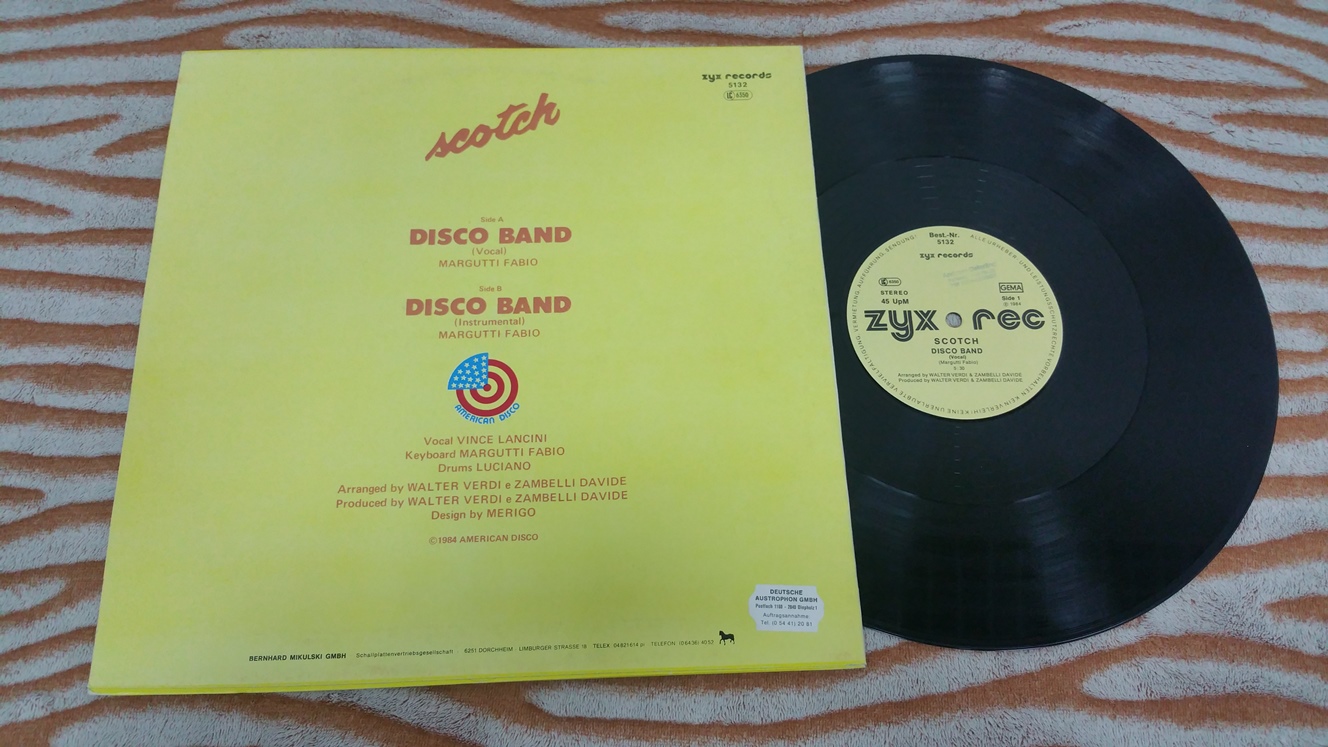 Меломания66 :: Scotch ‎ 1984 Disco Band ZYX Records ‎ Germany