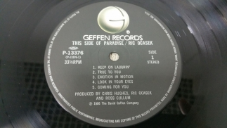 Ric Ocasek 1986 This Side Of Paradise Geffen Japan