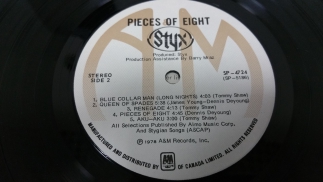Styx	1978	Pieces Of Eight	A&M	Canada	
