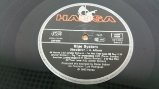Blue System 1990 Obsession Hansa Germany