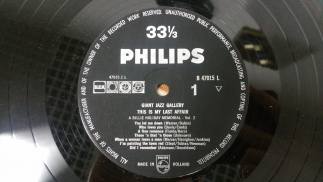 Billie Holiday	1962	This Is My Last Affair	Philips	Holland