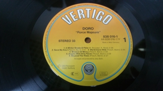 Doro 	1989	Force Majeure	Vertigo	Germany