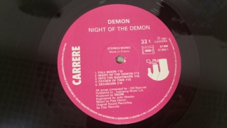 Demon 	1981	Night Of The Demon	Carrere	Germany	