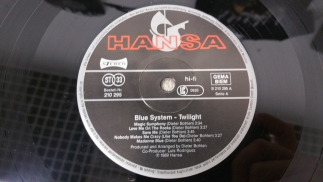 Blue System 	1989	Twilight 	Hansa 	Germany	